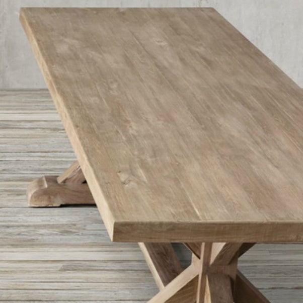 Modern Pine Wooden Table for Restaurant Rectangle Dining Table with Trestle Base Clearhalo ' dining_table' 'Dining Tables & Seating' 'Dining Tables' 'furn' 'furn_dining_table' 'Furniture' 'furniture_dining_table' 'Kitchen & Dining Furniture' 'kitchen&dining_furn' 'kitchen' 'kitchen_dining_table' 4522969