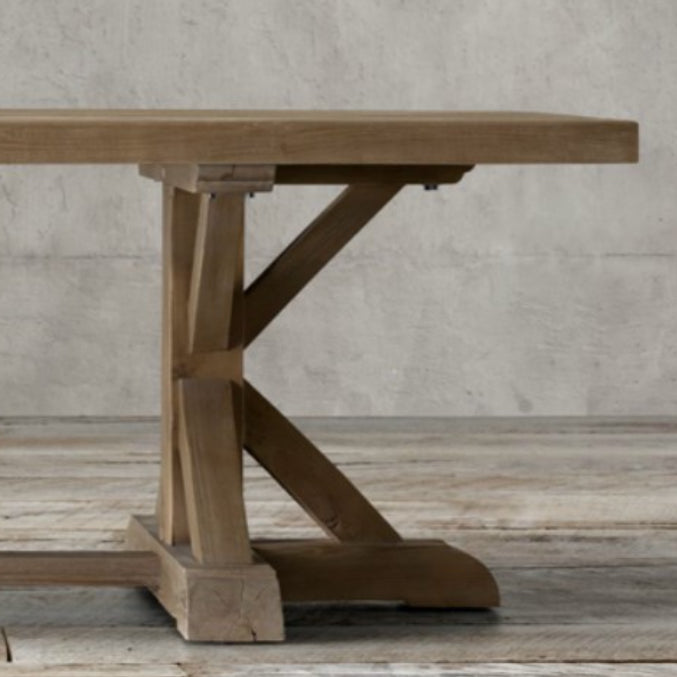 Modern Pine Wooden Table for Restaurant Rectangle Dining Table with Trestle Base Clearhalo ' dining_table' 'Dining Tables & Seating' 'Dining Tables' 'furn' 'furn_dining_table' 'Furniture' 'furniture_dining_table' 'Kitchen & Dining Furniture' 'kitchen&dining_furn' 'kitchen' 'kitchen_dining_table' 4522970