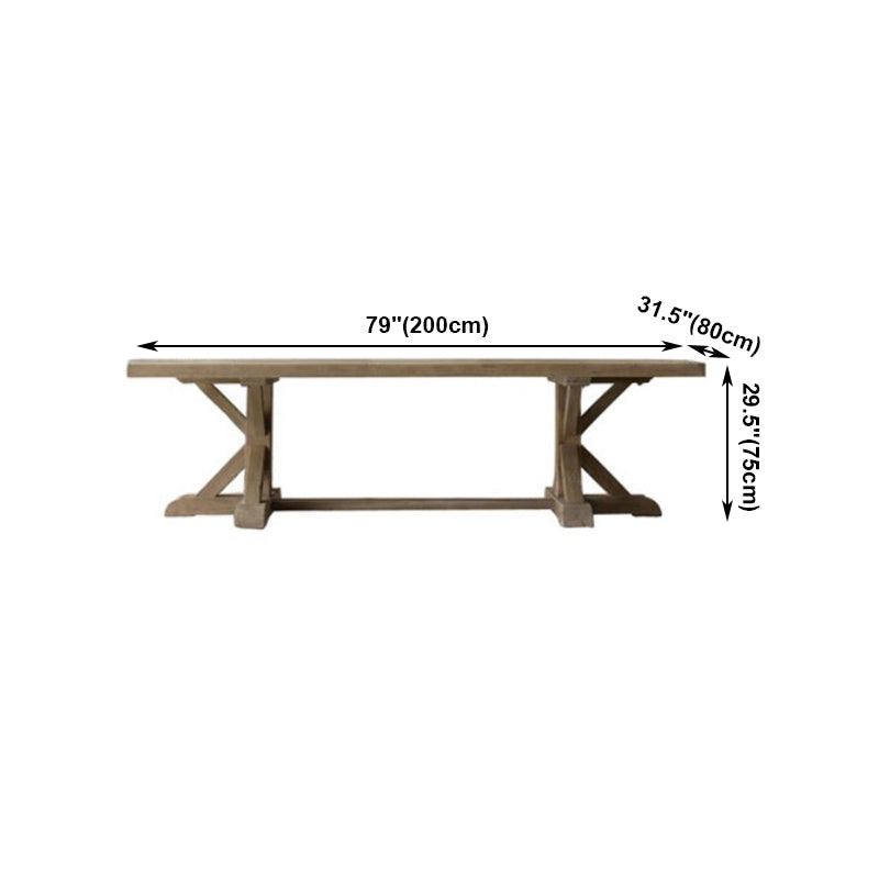 Modern Pine Wooden Table for Restaurant Rectangle Dining Table with Trestle Base Clearhalo ' dining_table' 'Dining Tables & Seating' 'Dining Tables' 'furn' 'furn_dining_table' 'Furniture' 'furniture_dining_table' 'Kitchen & Dining Furniture' 'kitchen&dining_furn' 'kitchen' 'kitchen_dining_table' 4522976