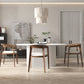 Solid Wood Base Contemporary Oval Dining Table White Top Table with Pedestal Base Clearhalo ' dining_table' 'Dining Tables & Seating' 'Dining Tables' 'furn' 'furn_dining_table' 'Furniture' 'furniture_dining_table' 'Kitchen & Dining Furniture' 'kitchen&dining_furn' 'kitchen' 'kitchen_dining_table' 4523040