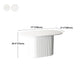 Solid Wood Base Contemporary Oval Dining Table White Top Table with Pedestal Base Clearhalo ' dining_table' 'Dining Tables & Seating' 'Dining Tables' 'furn' 'furn_dining_table' 'Furniture' 'furniture_dining_table' 'Kitchen & Dining Furniture' 'kitchen&dining_furn' 'kitchen' 'kitchen_dining_table' 4523047