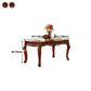 Rectangle Retro Modern Dining Table Brown Tone Fixed Table with Oakwood Solid Wood Clearhalo ' dining_table' 'Dining Tables & Seating' 'Dining Tables' 'furn' 'furn_dining_table' 'Furniture' 'furniture_dining_table' 'Kitchen & Dining Furniture' 'kitchen&dining_furn' 'kitchen' 'kitchen_dining_table' 4523056