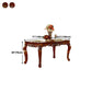 Rectangle Retro Modern Dining Table Brown Tone Fixed Table with Oakwood Solid Wood Clearhalo ' dining_table' 'Dining Tables & Seating' 'Dining Tables' 'furn' 'furn_dining_table' 'Furniture' 'furniture_dining_table' 'Kitchen & Dining Furniture' 'kitchen&dining_furn' 'kitchen' 'kitchen_dining_table' 4523058