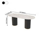 Sintered Stone Top Modern White Table for Restaurant Oval Table with Double Pedestal Base Clearhalo ' dining_table' 'Dining Tables & Seating' 'Dining Tables' 'furn' 'furn_dining_table' 'Furniture' 'furniture_dining_table' 'Kitchen & Dining Furniture' 'kitchen&dining_furn' 'kitchen' 'kitchen_dining_table' 4523152