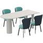 Free Form White Tone Dining Table Contemporary Sintered Stone Table with 3 Legs Clearhalo ' dining_table' 'Dining Tables & Seating' 'Dining Tables' 'furn' 'furn_dining_table' 'Furniture' 'furniture_dining_table' 'Kitchen & Dining Furniture' 'kitchen&dining_furn' 'kitchen' 'kitchen_dining_table' 4523160
