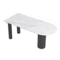 Sintered Stone White Tone Dining Table Simplicity 3 Legs Table for Dining Room White Without Chairs Clearhalo ' dining_table' 'Dining Tables & Seating' 'Dining Tables' 'furn' 'furn_dining_table' 'Furniture' 'furniture_dining_table' 'Kitchen & Dining Furniture' 'kitchen&dining_furn' 'kitchen' 'kitchen_dining_table' 4523172