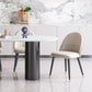 Sintered Stone White Tone Dining Table Simplicity 3 Legs Table for Dining Room Clearhalo ' dining_table' 'Dining Tables & Seating' 'Dining Tables' 'furn' 'furn_dining_table' 'Furniture' 'furniture_dining_table' 'Kitchen & Dining Furniture' 'kitchen&dining_furn' 'kitchen' 'kitchen_dining_table' 4523175