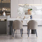 Sintered Stone White Tone Dining Table Simplicity 3 Legs Table for Dining Room Clearhalo ' dining_table' 'Dining Tables & Seating' 'Dining Tables' 'furn' 'furn_dining_table' 'Furniture' 'furniture_dining_table' 'Kitchen & Dining Furniture' 'kitchen&dining_furn' 'kitchen' 'kitchen_dining_table' 4523178