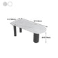 Sintered Stone White Tone Dining Table Simplicity 3 Legs Table for Dining Room Clearhalo ' dining_table' 'Dining Tables & Seating' 'Dining Tables' 'furn' 'furn_dining_table' 'Furniture' 'furniture_dining_table' 'Kitchen & Dining Furniture' 'kitchen&dining_furn' 'kitchen' 'kitchen_dining_table' 4523183