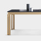 Traditional Luxury Dining Table Rectangle Sintered Stone 4 Legs Table with Gold Frame Clearhalo ' dining_table' 'Dining Tables & Seating' 'Dining Tables' 'furn' 'furn_dining_table' 'Furniture' 'furniture_dining_table' 'Kitchen & Dining Furniture' 'kitchen&dining_furn' 'kitchen' 'kitchen_dining_table' 4523193