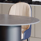 Modern Style Dining Table Sintered Stone Dining Table with Black Frame for Kitchen Clearhalo ' dining_table' 'Dining Tables & Seating' 'Dining Tables' 'furn' 'furn_dining_table' 'Furniture' 'furniture_dining_table' 'Kitchen & Dining Furniture' 'kitchen&dining_furn' 'kitchen' 'kitchen_dining_table' 4523208