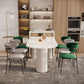Modern Indoor White Table for Restaurant Sintered Stone Top Dining Table 55.1"L x 27.6"W x 29.5"H Without Chairs Clearhalo ' dining_table' 'Dining Tables & Seating' 'Dining Tables' 'furn' 'furn_dining_table' 'Furniture' 'furniture_dining_table' 'Kitchen & Dining Furniture' 'kitchen&dining_furn' 'kitchen' 'kitchen_dining_table' 4523257