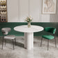 Modern Indoor White Table for Restaurant Sintered Stone Top Dining Table 39.4"L x 39.4"W x 29.5"H Without Chairs Clearhalo ' dining_table' 'Dining Tables & Seating' 'Dining Tables' 'furn' 'furn_dining_table' 'Furniture' 'furniture_dining_table' 'Kitchen & Dining Furniture' 'kitchen&dining_furn' 'kitchen' 'kitchen_dining_table' 4523260