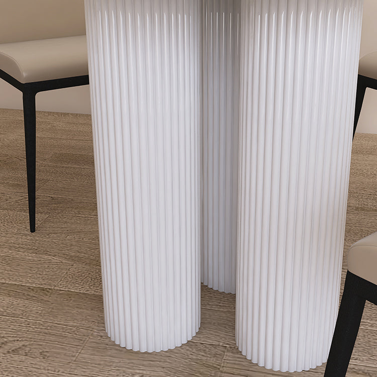Modern Indoor White Table for Restaurant Sintered Stone Top Dining Table Clearhalo ' dining_table' 'Dining Tables & Seating' 'Dining Tables' 'furn' 'furn_dining_table' 'Furniture' 'furniture_dining_table' 'Kitchen & Dining Furniture' 'kitchen&dining_furn' 'kitchen' 'kitchen_dining_table' 4523265