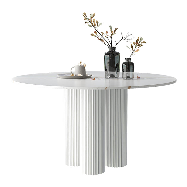 Modern Indoor White Table for Restaurant Sintered Stone Top Dining Table Without Chairs Clearhalo ' dining_table' 'Dining Tables & Seating' 'Dining Tables' 'furn' 'furn_dining_table' 'Furniture' 'furniture_dining_table' 'Kitchen & Dining Furniture' 'kitchen&dining_furn' 'kitchen' 'kitchen_dining_table' 4523266