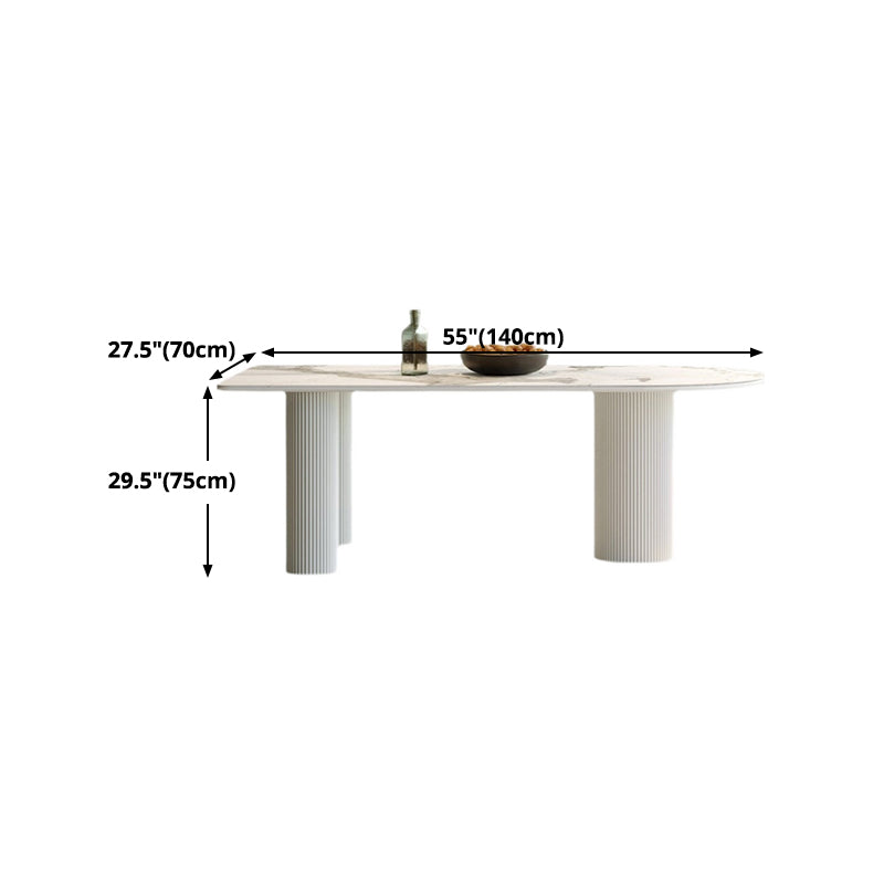 Modern Indoor White Table for Restaurant Sintered Stone Top Dining Table Clearhalo ' dining_table' 'Dining Tables & Seating' 'Dining Tables' 'furn' 'furn_dining_table' 'Furniture' 'furniture_dining_table' 'Kitchen & Dining Furniture' 'kitchen&dining_furn' 'kitchen' 'kitchen_dining_table' 4523269
