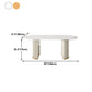 Oval Double Pedestal Luxury Dining Table Sintered Stone White Fixed Table for Restaurant Clearhalo ' dining_table' 'Dining Tables & Seating' 'Dining Tables' 'furn' 'furn_dining_table' 'Furniture' 'furniture_dining_table' 'Kitchen & Dining Furniture' 'kitchen&dining_furn' 'kitchen' 'kitchen_dining_table' 4523292