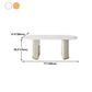 Oval Double Pedestal Luxury Dining Table Sintered Stone White Fixed Table for Restaurant Clearhalo ' dining_table' 'Dining Tables & Seating' 'Dining Tables' 'furn' 'furn_dining_table' 'Furniture' 'furniture_dining_table' 'Kitchen & Dining Furniture' 'kitchen&dining_furn' 'kitchen' 'kitchen_dining_table' 4523294