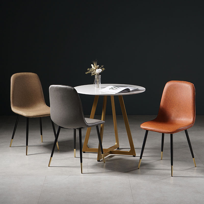 Nordic Metal Dining Chairs Dining Armless Side Chairs for Kitchen Clearhalo ' kitchen&dining_furn' 'Dining Chairs' 'Dining Tables & Seating' 'dining_chair' 'furn' 'furn_dining_chair' 'Furniture' 'furniture_dining_chair' 'Kitchen & Dining Furniture' 'kitchen' 4523301