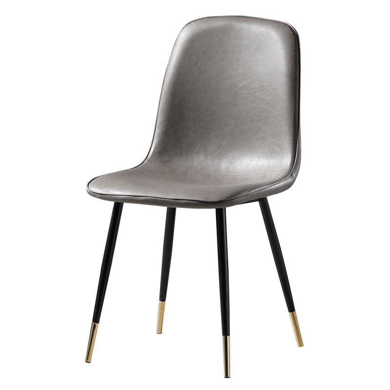 Nordic Metal Dining Chairs Dining Armless Side Chairs for Kitchen Clearhalo ' kitchen&dining_furn' 'Dining Chairs' 'Dining Tables & Seating' 'dining_chair' 'furn' 'furn_dining_chair' 'Furniture' 'furniture_dining_chair' 'Kitchen & Dining Furniture' 'kitchen' 4523305