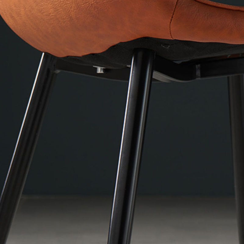 Nordic Metal Dining Chairs Dining Armless Side Chairs for Kitchen Clearhalo ' kitchen&dining_furn' 'Dining Chairs' 'Dining Tables & Seating' 'dining_chair' 'furn' 'furn_dining_chair' 'Furniture' 'furniture_dining_chair' 'Kitchen & Dining Furniture' 'kitchen' 4523308