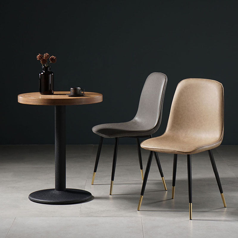 Nordic Metal Dining Chairs Dining Armless Side Chairs for Kitchen Clearhalo ' kitchen&dining_furn' 'Dining Chairs' 'Dining Tables & Seating' 'dining_chair' 'furn' 'furn_dining_chair' 'Furniture' 'furniture_dining_chair' 'Kitchen & Dining Furniture' 'kitchen' 4523314