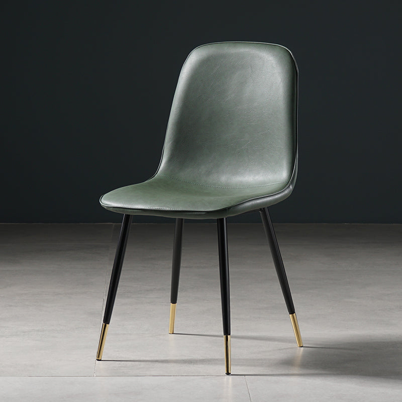 Nordic Metal Dining Chairs Dining Armless Side Chairs for Kitchen Green 1 Piece Black Gold Clearhalo ' kitchen&dining_furn' 'Dining Chairs' 'Dining Tables & Seating' 'dining_chair' 'furn' 'furn_dining_chair' 'Furniture' 'furniture_dining_chair' 'Kitchen & Dining Furniture' 'kitchen' 4523315