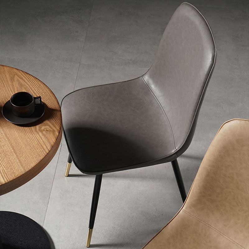 Nordic Metal Dining Chairs Dining Armless Side Chairs for Kitchen Clearhalo ' kitchen&dining_furn' 'Dining Chairs' 'Dining Tables & Seating' 'dining_chair' 'furn' 'furn_dining_chair' 'Furniture' 'furniture_dining_chair' 'Kitchen & Dining Furniture' 'kitchen' 4523317