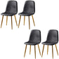 Nordic Metal Dining Chairs Dining Armless Side Chairs for Kitchen Black 4 Piece Set Brass Gold Clearhalo ' kitchen&dining_furn' 'Dining Chairs' 'Dining Tables & Seating' 'dining_chair' 'furn' 'furn_dining_chair' 'Furniture' 'furniture_dining_chair' 'Kitchen & Dining Furniture' 'kitchen' 4523361