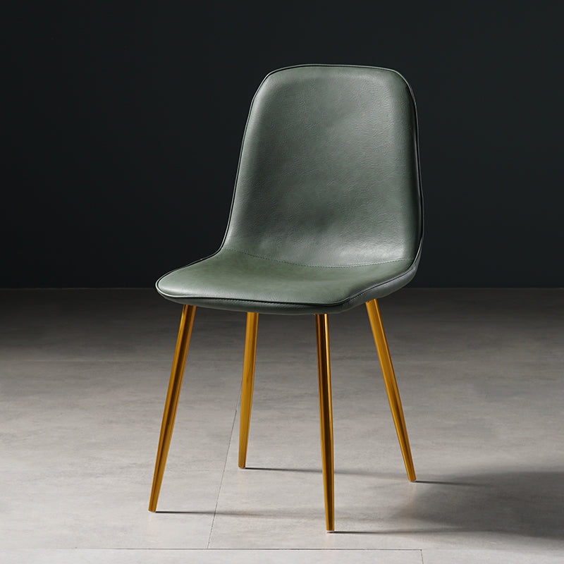 Nordic Metal Dining Chairs Dining Armless Side Chairs for Kitchen Green 1 Piece Brass Gold Clearhalo ' kitchen&dining_furn' 'Dining Chairs' 'Dining Tables & Seating' 'dining_chair' 'furn' 'furn_dining_chair' 'Furniture' 'furniture_dining_chair' 'Kitchen & Dining Furniture' 'kitchen' 4523362