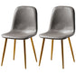 Nordic Metal Dining Chairs Dining Armless Side Chairs for Kitchen Grey 2 Piece Set Brass Gold Clearhalo ' kitchen&dining_furn' 'Dining Chairs' 'Dining Tables & Seating' 'dining_chair' 'furn' 'furn_dining_chair' 'Furniture' 'furniture_dining_chair' 'Kitchen & Dining Furniture' 'kitchen' 4523366