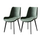 Industrial Design Solid Back Dining Side Chair Leather Arm Dining Side Chair Green 2 Piece Set Clearhalo ' kitchen&dining_furn' 'Dining Chairs' 'Dining Tables & Seating' 'dining_chair' 'furn' 'furn_dining_chair' 'Furniture' 'furniture_dining_chair' 'Kitchen & Dining Furniture' 'kitchen' 4523373