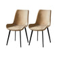 Industrial Design Solid Back Dining Side Chair Leather Arm Dining Side Chair Khaki 2 Piece Set Clearhalo ' kitchen&dining_furn' 'Dining Chairs' 'Dining Tables & Seating' 'dining_chair' 'furn' 'furn_dining_chair' 'Furniture' 'furniture_dining_chair' 'Kitchen & Dining Furniture' 'kitchen' 4523382
