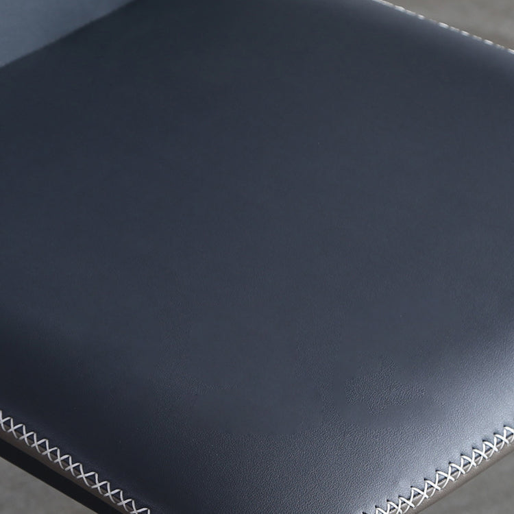 Modern Dining Room Side Chairs Matte Finish Leather Curved Parsons Armless Chair Clearhalo ' kitchen&dining_furn' 'Dining Chairs' 'Dining Tables & Seating' 'dining_chair' 'furn' 'furn_dining_chair' 'Furniture' 'furniture_dining_chair' 'Kitchen & Dining Furniture' 'kitchen' 4523400