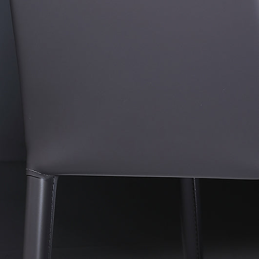 Modern Leather Dining Room Chair Armless Metal Side Chair for Home Use Clearhalo ' kitchen&dining_furn' 'Dining Chairs' 'Dining Tables & Seating' 'dining_chair' 'furn' 'furn_dining_chair' 'Furniture' 'furniture_dining_chair' 'Kitchen & Dining Furniture' 'kitchen' 4523423