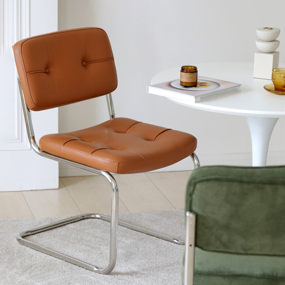 Contemporary Metal Dining Chairs Dining Open Back Armless Side Chairs for Kitchen Clearhalo ' kitchen&dining_furn' 'Dining Chairs' 'Dining Tables & Seating' 'dining_chair' 'furn' 'furn_dining_chair' 'Furniture' 'furniture_dining_chair' 'Kitchen & Dining Furniture' 'kitchen' 4523436