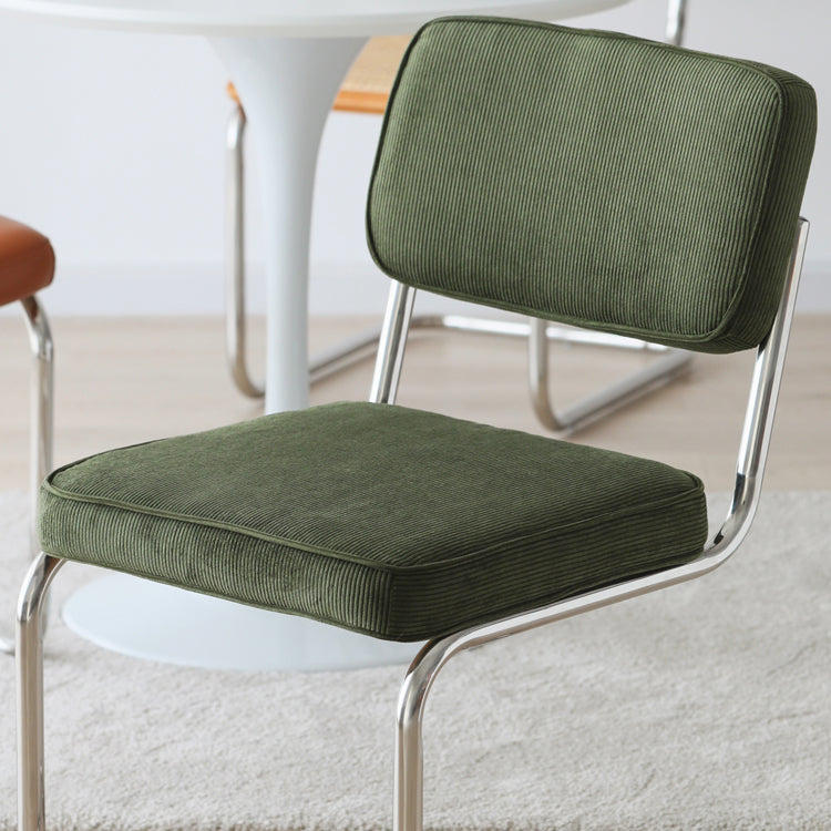 Contemporary Metal Dining Chairs Dining Open Back Armless Side Chairs for Kitchen Clearhalo ' kitchen&dining_furn' 'Dining Chairs' 'Dining Tables & Seating' 'dining_chair' 'furn' 'furn_dining_chair' 'Furniture' 'furniture_dining_chair' 'Kitchen & Dining Furniture' 'kitchen' 4523443