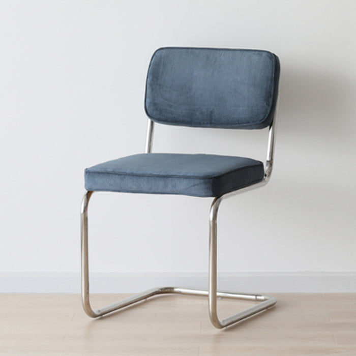 Contemporary Metal Dining Chairs Dining Open Back Armless Side Chairs for Kitchen Light Blue 1 Piece Clearhalo ' kitchen&dining_furn' 'Dining Chairs' 'Dining Tables & Seating' 'dining_chair' 'furn' 'furn_dining_chair' 'Furniture' 'furniture_dining_chair' 'Kitchen & Dining Furniture' 'kitchen' 4523455