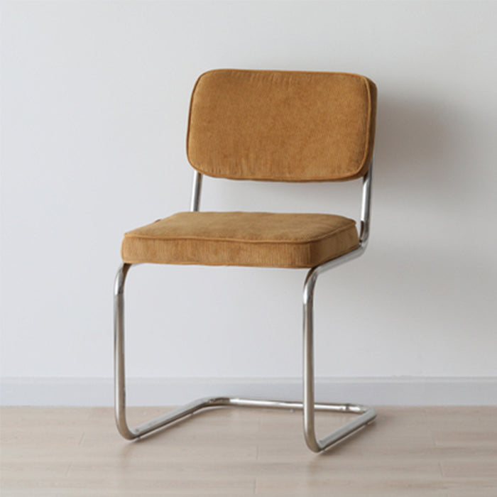 Contemporary Metal Dining Chairs Dining Open Back Armless Side Chairs for Kitchen Ginger 1 Piece Clearhalo ' kitchen&dining_furn' 'Dining Chairs' 'Dining Tables & Seating' 'dining_chair' 'furn' 'furn_dining_chair' 'Furniture' 'furniture_dining_chair' 'Kitchen & Dining Furniture' 'kitchen' 4523476