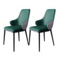 Modern Dining Room Chairs Matte Finish Leather Curved Parsons Arm Chair Green 2 Piece Set Clearhalo ' kitchen&dining_furn' 'Dining Chairs' 'Dining Tables & Seating' 'dining_chair' 'furn' 'furn_dining_chair' 'Furniture' 'furniture_dining_chair' 'Kitchen & Dining Furniture' 'kitchen' 4523539