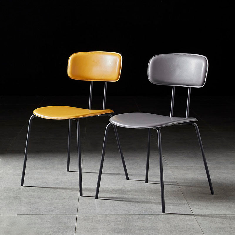 Industrial Design Open Back Dining Side Chairs Armless Dining Side Chairs for Kitchen Clearhalo ' kitchen&dining_furn' 'Dining Chairs' 'Dining Tables & Seating' 'dining_chair' 'Furniture' 'furniture_dining_chair' 'Kitchen & Dining Furniture' 'kitchen' 4523547