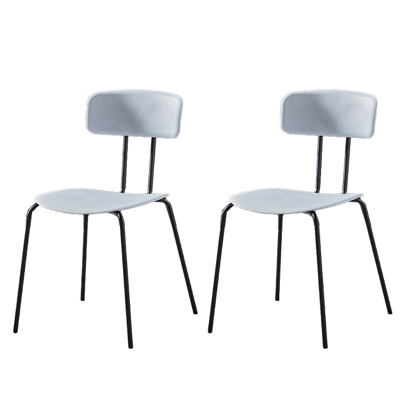 Industrial Design Open Back Dining Side Chairs Armless Dining Side Chairs for Kitchen Gray-Blue Set of 2 Clearhalo ' kitchen&dining_furn' 'Dining Chairs' 'Dining Tables & Seating' 'dining_chair' 'Furniture' 'furniture_dining_chair' 'Kitchen & Dining Furniture' 'kitchen' 4523550