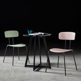 Industrial Design Open Back Dining Side Chairs Armless Dining Side Chairs for Kitchen Clearhalo ' kitchen&dining_furn' 'Dining Chairs' 'Dining Tables & Seating' 'dining_chair' 'Furniture' 'furniture_dining_chair' 'Kitchen & Dining Furniture' 'kitchen' 4523551