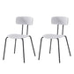 Industrial Design Open Back Dining Side Chairs Armless Dining Side Chairs for Kitchen White Set of 2 Clearhalo ' kitchen&dining_furn' 'Dining Chairs' 'Dining Tables & Seating' 'dining_chair' 'Furniture' 'furniture_dining_chair' 'Kitchen & Dining Furniture' 'kitchen' 4523553