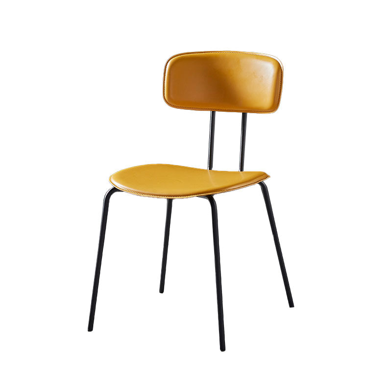 Industrial Design Open Back Dining Side Chairs Armless Dining Side Chairs for Kitchen Clearhalo ' kitchen&dining_furn' 'Dining Chairs' 'Dining Tables & Seating' 'dining_chair' 'Furniture' 'furniture_dining_chair' 'Kitchen & Dining Furniture' 'kitchen' 4523554