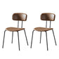 Industrial Design Open Back Dining Side Chairs Armless Dining Side Chairs for Kitchen Khaki Set of 2 Clearhalo ' kitchen&dining_furn' 'Dining Chairs' 'Dining Tables & Seating' 'dining_chair' 'Furniture' 'furniture_dining_chair' 'Kitchen & Dining Furniture' 'kitchen' 4523555