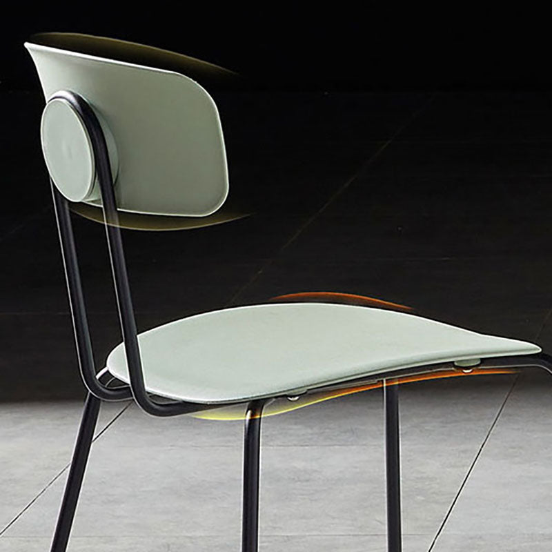 Industrial Design Open Back Dining Side Chairs Armless Dining Side Chairs for Kitchen Clearhalo ' kitchen&dining_furn' 'Dining Chairs' 'Dining Tables & Seating' 'dining_chair' 'Furniture' 'furniture_dining_chair' 'Kitchen & Dining Furniture' 'kitchen' 4523558