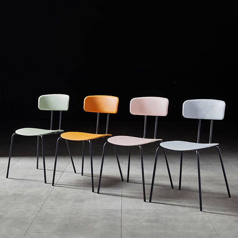 Industrial Design Open Back Dining Side Chairs Armless Dining Side Chairs for Kitchen Clearhalo ' kitchen&dining_furn' 'Dining Chairs' 'Dining Tables & Seating' 'dining_chair' 'Furniture' 'furniture_dining_chair' 'Kitchen & Dining Furniture' 'kitchen' 4523565