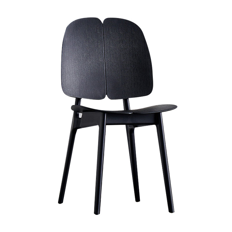 Contemporary Dining and Accent Chairs Indoor-Outdoor Plastic Open Back Side Chair Black 1 Piece Clearhalo ' kitchen&dining_furn' 'Dining Chairs' 'Dining Tables & Seating' 'dining_chair' 'furn' 'furn_dining_chair' 'Furniture' 'furniture_dining_chair' 'Kitchen & Dining Furniture' 'kitchen' 4523570