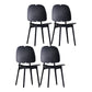 Contemporary Dining and Accent Chairs Indoor-Outdoor Plastic Open Back Side Chair Black 4 Piece Set Clearhalo ' kitchen&dining_furn' 'Dining Chairs' 'Dining Tables & Seating' 'dining_chair' 'furn' 'furn_dining_chair' 'Furniture' 'furniture_dining_chair' 'Kitchen & Dining Furniture' 'kitchen' 4523574